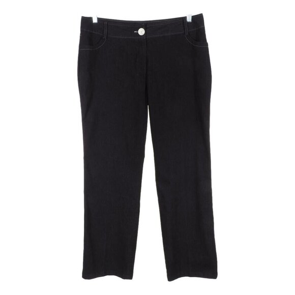 Chapter One Pants Womens Size 16 Black Straight Leg Stretchy NWOT - Picture 1 of 12